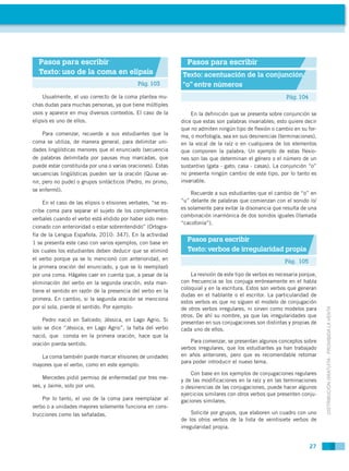 Pasos para escribir                                            Pasos para escribir
  Texto: uso de la coma en elipsis     ...