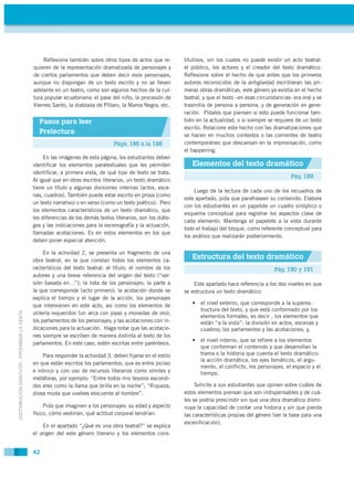 Reflexione también sobre otros tipos de actos que re-        titutivos, sin los cuales no puede existir un acto teatral:
 ...