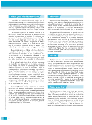 Pasos para hablar y escuchar                                Escuchar
                                                  La ...