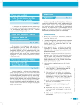 Pasos para escribir                                              Evaluación

   Texto: Uso de las mayúsculas              ...
