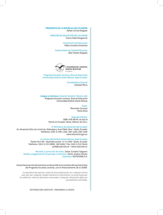 PRESIDENTE DE LA REPÚBLICA DEL ECUADOR
                                                     Rafael Correa Delgado

       ...