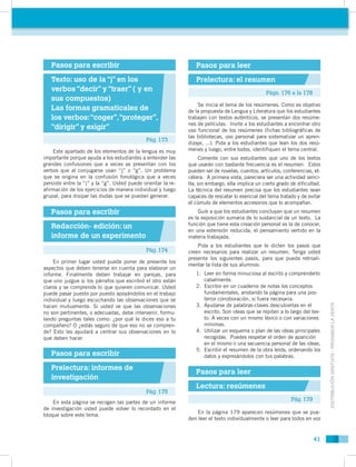 Pasos para escribir                                           Pasos para leer
   Texto: uso de la “j” en los              ...