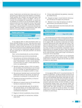 ameno. Puede hacer una lectura dos o tres veces con un           9.	 Entonar adecuadamente las palabras, marcando
estudian...