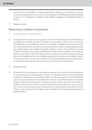 /RV UHODWRV GH ( 7 $ +RIIPDQQ
 GH (GJDU $OODQ 3RH WDPELpQ LPSUHJQDURQ HO DPELHQWH WHUURUtILFR TXH GHVFULEH HO SRHWD VHYLOOD
QR /D PHGLDQRFKH  HO UHSLFDU GH ODV FDPSDQDV DQWLFLSDQ OD LQFXUVLyQ GH OR IDQWiVWLFR ODV HVWD
WXDV VH DUUDVWUDQ  FDVWLJDQ HO VDFULOHJLR GH 3HGUR ORV HVTXHOHWRV YXHOYHQ D OD YLGD SDUD HQWRQDU HO
0LVHUHUH  ORV WHPSODULRV GHSRVLWDQ HQ OD KDELWDFLyQ GH %HDWUL] OD EDQGD D]XO TXH HOOD KDEtD VROL
FLWDGR D $ORQVR
        $GHPiV GH OD SUHVHQFLD GH OR H[WUDRUGLQDULR TXH HV IXQGDPHQWDO SDUD OD HVWUXFWXUD GH ODV
/HHQGDV  TXH UHVSRQGtD D ODV H[LJHQFLDV GHO S~EOLFR GHFLPRQyQLFR HO DPRU  HO LGHDOLVPR VH
FRQVROLGDQ FRPR IXHU]DV LUUHYHUVLEOHV TXH LPSXOVDQ DO SURWDJRQLVWD D URPSHU FRQ ODV SURKLELFLR
QHV HVWDEOHFLGDV $O LJXDO TXH HQ ODV 5LPDV HO DPRU VH PXHVWUD FRPR XQ VHQWLPLHQWR LUUDFLRQDO
TXH HPSXMD D OD YR] SRpWLFD D OD GHVHVSHUDFLyQ  D YHFHV D OD PXHUWH (O HQDPRUDPLHQWR GH 3HGUR
OR REOLJD D UREDU OD DMRUFD GH RUR GH OD 9LUJHQ GHO 6DJUDULR DO LJXDO TXH *DUFpV SHUVLVWH HQ OD FD]D
GH OD FRU]D EODQFD SDUD GHPRVWUDU VX VHUYLFLR LQFRQGLFLRQDO D RQVWDQ]D /D P~VLFD HVWpWLFDPHQ
WH SHUIHFWD TXH VH H[DOWD HQ ODV OHHQGDV UHOLJLRVDV FRPR OD GH (O PLVHUHUH  OD GH 0DHVH 3pUH] SUH
VHQWDQ OD LPSRVLELOLGDG GH UHSURGXFLU OD EHOOH]D (O LGHDO HVWpWLFR VH HQFXHQWUD SRU HQFLPD GHO
KRPEUH




                                                                                         OXFORD | 7
 