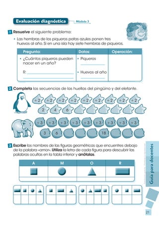 Evaluación diagnóstica                    Módulo 3


1 Resuelve el siguiente problema:

  • Las hembras de los piqueros pa...
