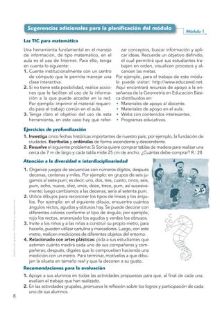 Sugerencias adicionales para la planificación del módulo
                                                                 ...