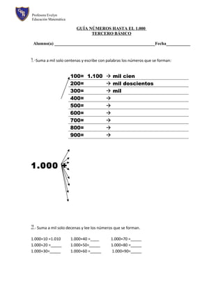 Guia matematica tercero basico numeracion | DOC