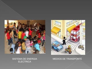 SISTEMA DE ENERGIA   MEDIOS DE TRANSPORTE
    ELECTRICA
 