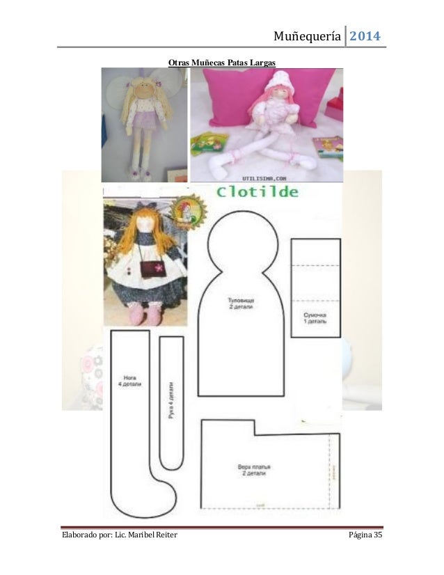 muñecas country moldes y paso a paso