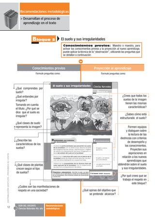 Recomendaciones metodológicas
                                                 > Desarrollan el proceso de
               ...