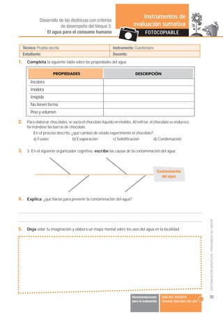 Instrumentos de
               Desarrollo de las destrezas con criterios
                           de desempeño del bloqu...