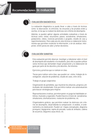 Recomendaciones de evaluación

                                                                              ES A
        ...