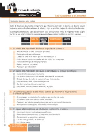 Formas de evaluación                                                                         FOTOCOPIABLES

              ...