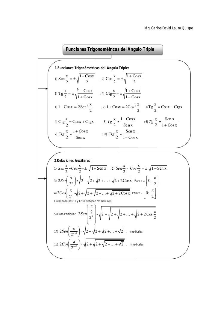 Identidades Trigonometricas