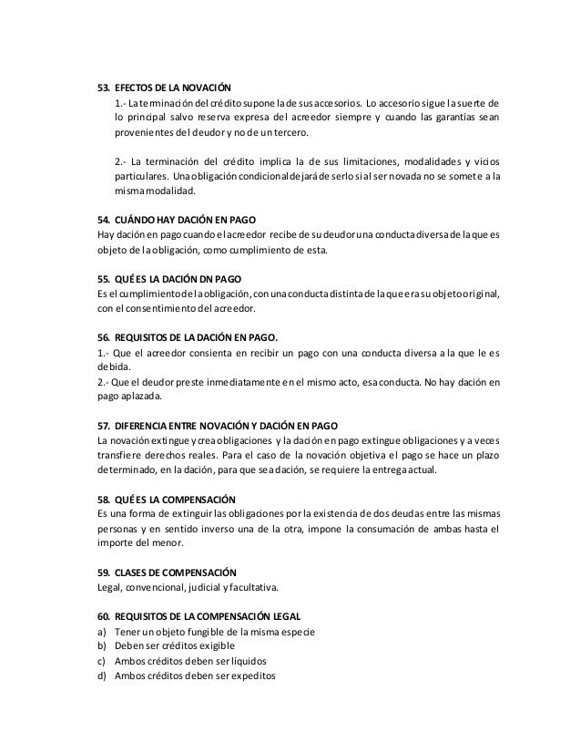 Novacion condicional