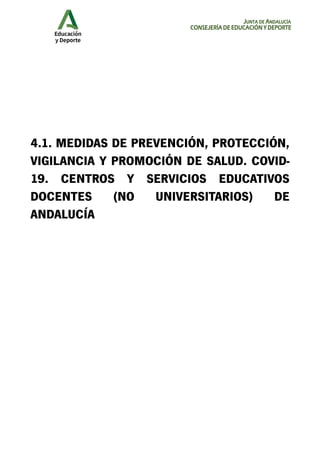 JUNTA DE ANDALUCÍA
CONSEJERÍA DE EDUCACIÓN Y DEPORTE
 