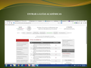 ENTRAR A GUÍAS ACADÉMICAS
 