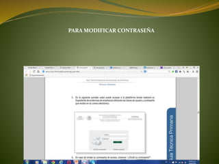 PARA MODIFICAR CONTRASEÑA
 