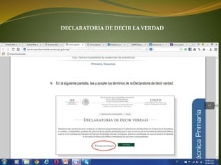 DECLARATORIA DE DECIR LA VERDAD
 