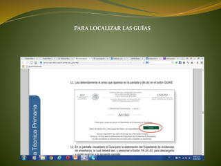 PARA LOCALIZAR LAS GUÍAS
 