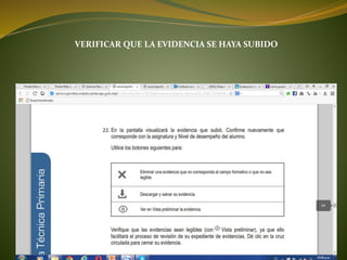 VERIFICAR QUE LA EVIDENCIA SE HAYA SUBIDO
 