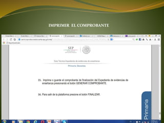 IMPRIMIR EL COMPROBANTE
 