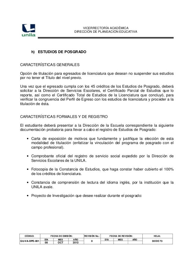 Guia para documentos recepcionales