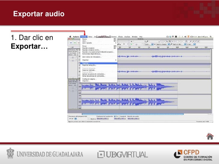 Guia para editar un audio con Audacity
