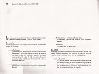 Guia para el analisis de un edificio
