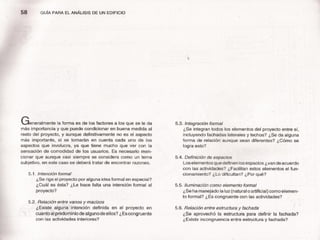 Guia para el analisis de un edificio