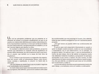 Guia para el analisis de un edificio