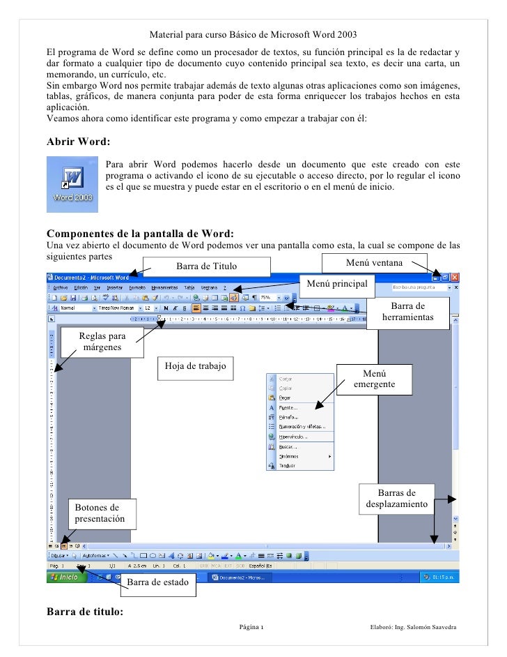 Curso word