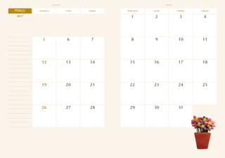 domingo martes jueves
lunes miércoles viernes sábado
2017 4
8
1
9
5 6 7 10
2 3
11
12 15
13 16
14 17 18
19 20 21 22 23 24
29 30 31
25
26 27 28
Marzo
marzo
legalidad
 