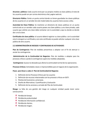 Guia para el examen de unidad ii administracion de la seguridad | PDF