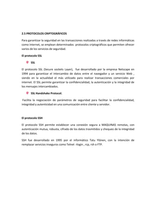 Guia para el examen de unidad ii administracion de la seguridad | PDF