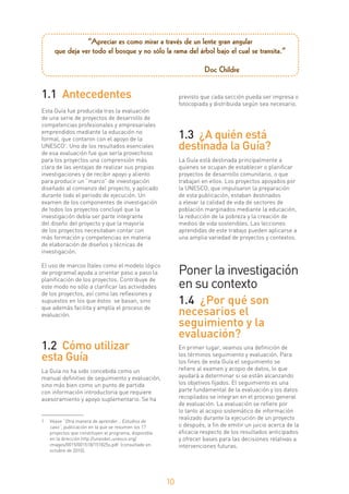 Guia para el seguimiento y evaluación de proyectos comunitarios | PDF