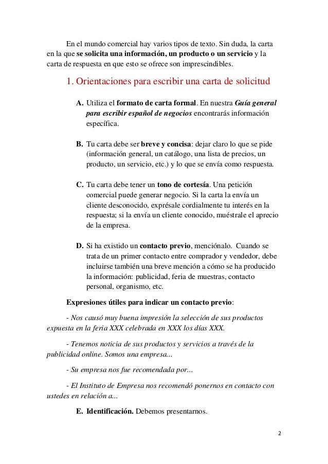 Carta De Solicitud Formal Para Pedir Algo - s Carta De