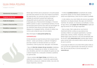 GUIA PARA POUPAR
Assegure o seu futuro



                               Desviar algum dinheiro para as poupanças é uma preocupação       – A oferta de produtos brancos é actualmente tão variada
Mandamentos da poupança
                               que pode estar presente nos actos mais simples do quotidiano.    que permite opções com boa relação qualidade-preço. Se
                               No supermercado, nos consumos de água e de energia e na          ainda nunca experimentou, tente uma vez e avalie a qualidade.
Poupança no dia-a-dia
                               utilização do automóvel é possível fazer opções que
                                                                                                – A vida moderna criou novos hábitos de consumo que podem
                               salvaguardem parte do património mensal disponível.
Fundo de emergência                                                                             representar uma despesa elevada. Mas alguns são facilmente
                               A Associação para o Posicionamento Estratégico e Financeiro
                                                                                                revertíveis. Por exemplo, se consome os aconselhados 1,5 litros
                               (APEFI) é pioneira no apoio à orçamentação doméstica. No site
Preparar o futuro dos filhos                                                                    de água diários, pode poupar até 140 euros/ano ao optar por
                               da Associação pode encontrar dicas sobre que percentagem do
                                                                                                água da torneira em vez de água engarrafada.
                               seu rendimento deve afectar às principais categorias de
Rentabilizar as poupanças
                               despesas de um agregado familiar, incluindo os créditos mais     – Está na moda, é fácil e pode até ser uma fonte de
                               comuns, para compra de casa e de carro próprio.                  divertimento familiar: produza as suas próprias ervas
Poupança ou Investimento
                                                                                                aromáticas. Mesmo num pequeno apartamento, é possível
                               Mais informação em www.portal.apefipt.org.
                                                                                                plantar salsa, coentros, tomilho, manjericão, entre outras.
                               SUPERMERCADO                                                     Bastam alguns vasos, boa terra e uma zona de exposição solar.
                                                                                                No site (em inglês) www.ehow.com é possível seguir passo a
                               As idas planeadas ao supermercado permitem poupar bastante
                                                                                                passo tutoriais sobre como plantar todas as plantas que goste
                               dinheiro – evitam, por exemplo, as saídas de “emergência”
                                                                                                de usar na cozinha.
                               para fazer compras na mercearia de bairro ou na loja de
                               conveniência, onde os preços são, regra geral, mais elevados.    A associação de defesa do consumidor DECO publica todos os
                                                                                                anos uma lista dos supermercados mais baratos por zonas do
                               – Faça uma lista das compras de que necessita e estabeleça
                                                                                                País. Dê uma vista de olhos no site da associação, em
                               um tecto para a despesa que vai realizar. Se necessário, leve
                                                                                                www.deco.pt.
                               uma calculadora, para fazer uma avaliação dos gastos que está
                               a realizar enquanto faz a ronda pelos corredores e prateleiras
                               do supermercado.

                               – Faça as compras com algum tempo, permitindo-se uma
                               análise dos preços e produtos. A maioria dos supermercados
                               disponibiliza os preços por unidade de medida. Caso estes não
                               estejam disponíveis, calcule-os.
5
 