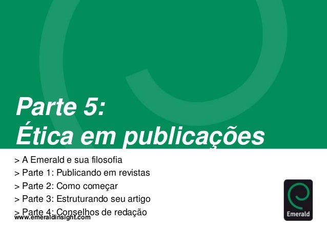 Publicar artigo cientifico em revista