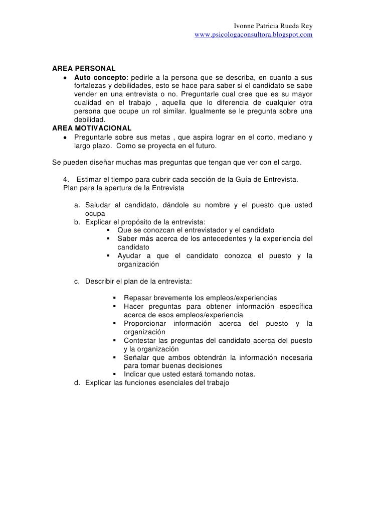 preguntas muy personales guia para realizar una entrevista de seleccion de personal preguntas muy personales guia para realizar una entrevista de seleccion de personal