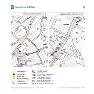 61




Guía para la utilización de pavimentos en espacios públicos	   1ª Jornadas de diseño de pavimentos accesibles
 