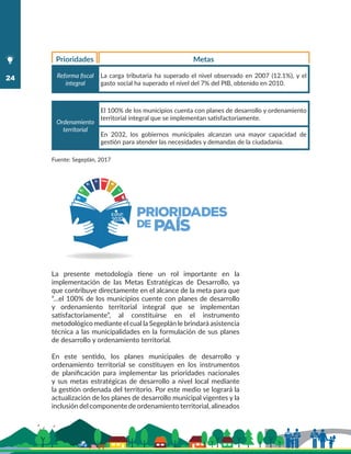 Guía metodológica para la elaboración del Plan de Desarrollo Municipal ...