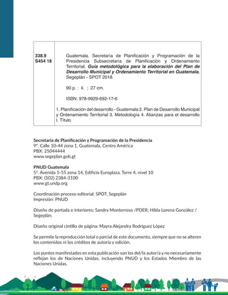 Guía metodológica para la elaboración del Plan de Desarrollo Municipal ...