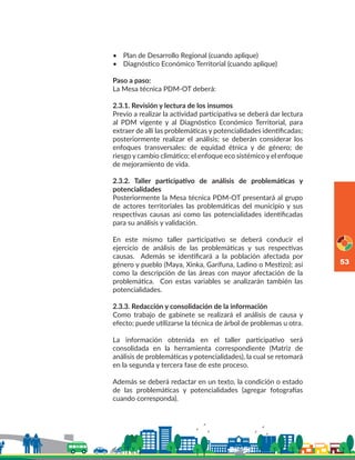Guía metodológica para la elaboración del Plan de Desarrollo Municipal ...