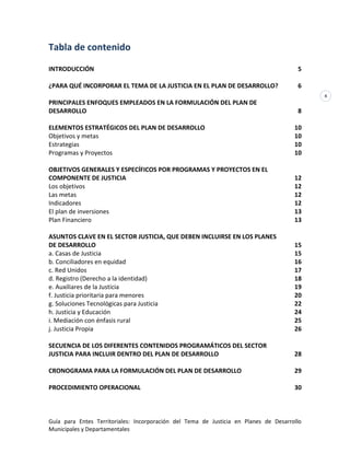 Guia para Entes Territoriales - Planes de Desarrollo | PDF