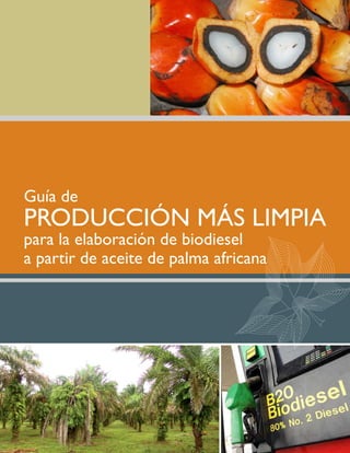 Guía de
PRODUCCIÓN MÁS LIMPIA
para la elaboración de biodiesel
a partir de aceite de palma africana
 