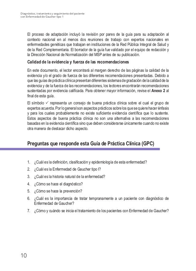 Guia Practica Clinica Enfermedad de Gaucher Guia Practica Clinica Enfermedad de Gaucher