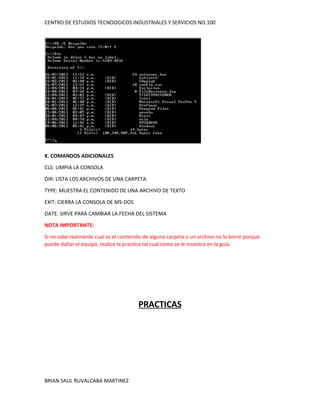 Guia practica de comandos en ms-dos | ODT