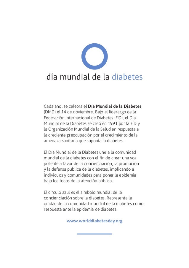 Día Mundial de la Diabetes. Guía Práctica. 2014 Día Mundial de la Diabetes. Guía Práctica. 2014