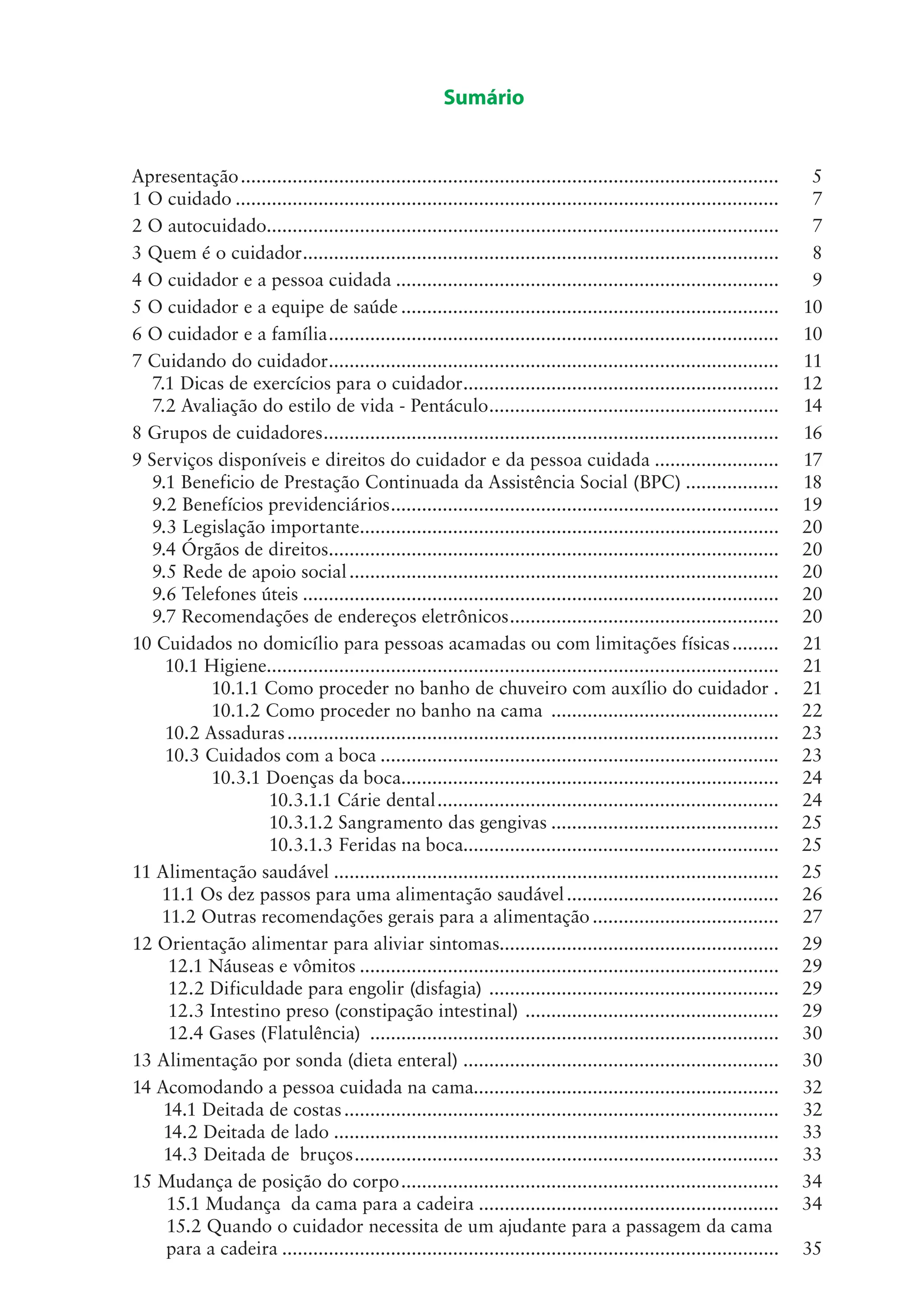 Guia Pratico do Cuidador - Ministério da Saúde